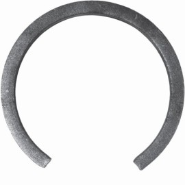 Cercle ouvert Ø 110 mm en plat 20x6 mm réf. 14 192